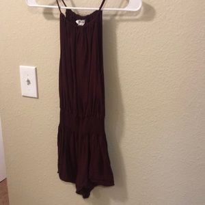 Burgundy romper